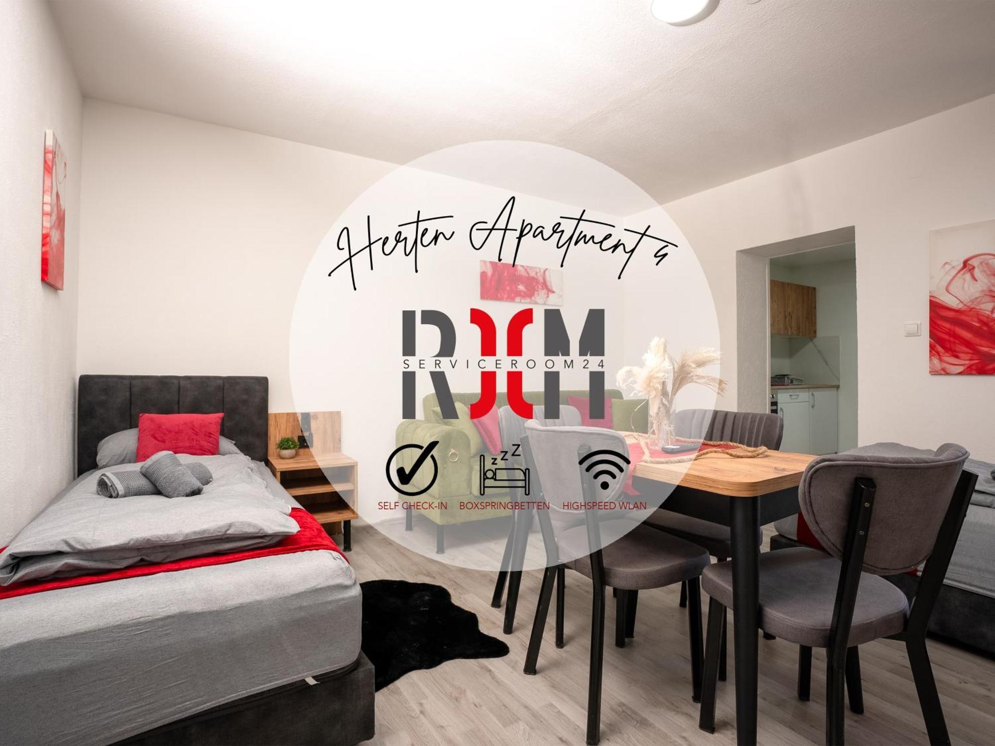 Serviceroom24 - Apartment 4 In Herten Wlan - Smart-Tv - 24-7 Check-In Und Kueche Ngoại thất bức ảnh